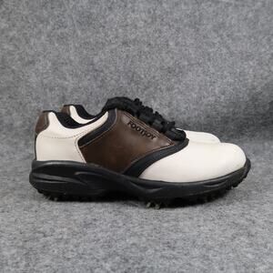 FootJoy Shoes Kids 1 Junior Golf Trainer Saddle Oxford Classic Spiked Cleat Boys